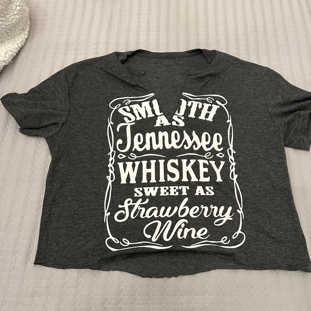 Tennessee Whiskey Cropped Shirt